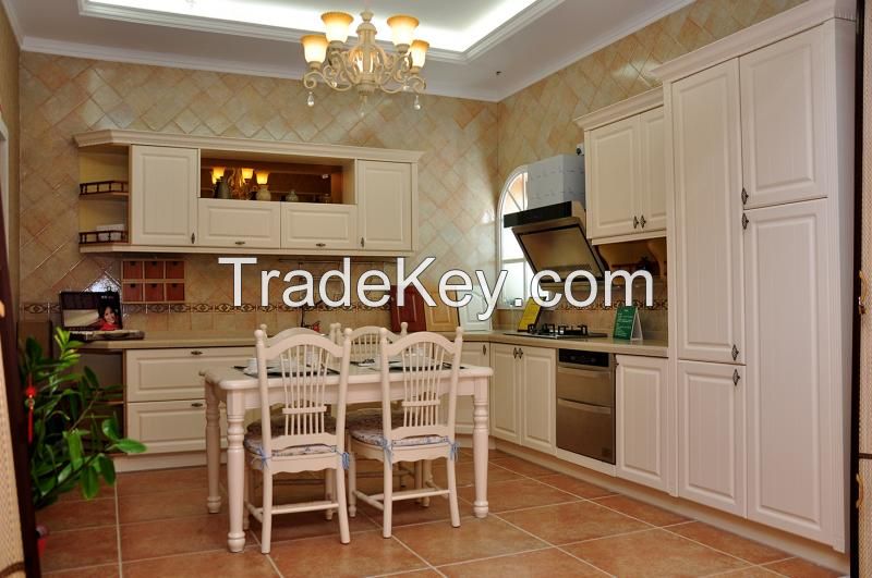 Lower price mordern style melamine kitchen cabinet
