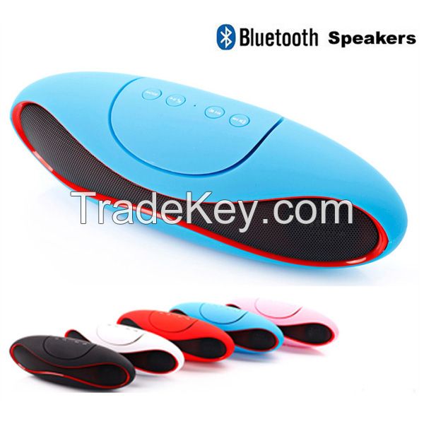 Wireless Bluetooth Speaker TF AUX USB FM Radio With Built-in Mic Hands-free Portable Speaker Mini Subwoofer Retail Box