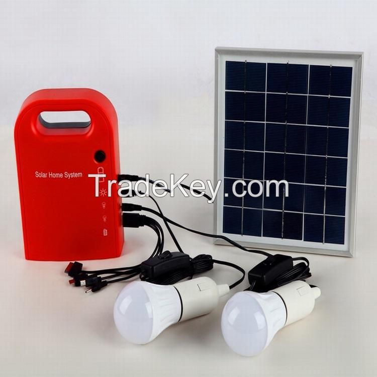 solar energy kits with LED bulbs 5W
