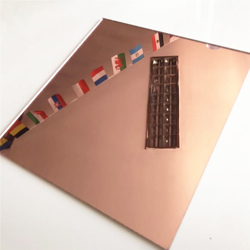 Bronze Acrylic Mirror Sheet Bronze PMMA Mirror Sheet Plastic Plexiglass Mirror