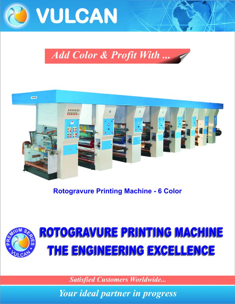 We offer 2, 4, 6 , 8 Color Flexographic / Rotogravure Printing Machines