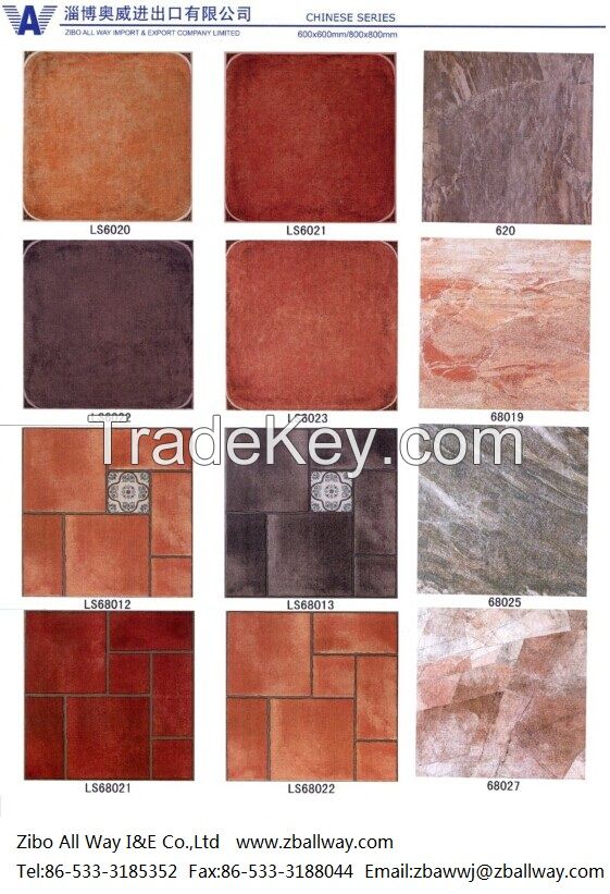 Sell decorate beautiful ceramic tiles glazed brick