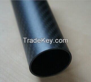 Sell 3K plain 3K twill carbon fiber tube with high strength