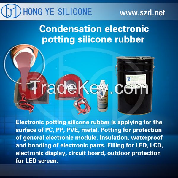 silicone rubber for potting compound for electronic components