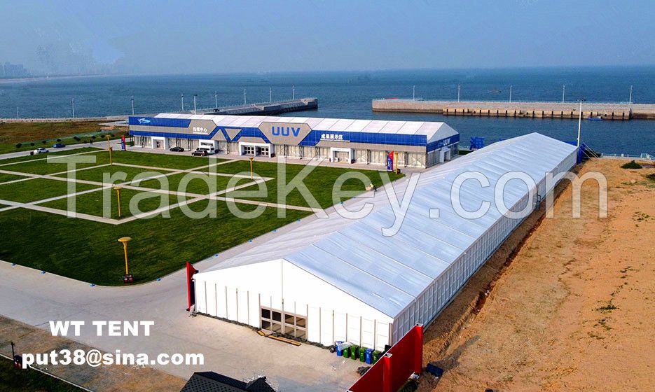 big size aluminum tent used in industrial workshop, factory, warehouse and trade show