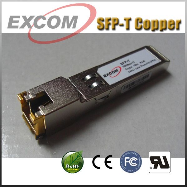 Sell GLC-T SFP copper transceiver module 10/100/1000BASE-TX RJ45 Port 100m