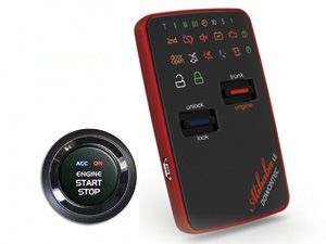 Car alarm security with smart key system 2 way communication