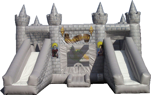 inflatable castle with slide