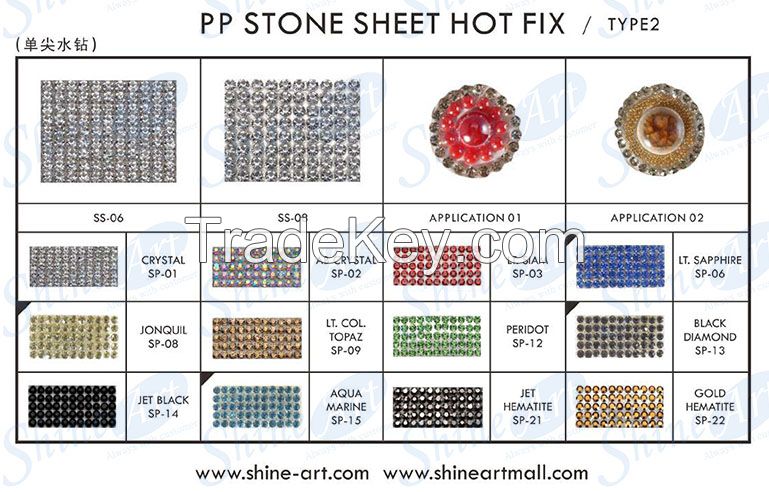 PP Stone Sheet Hot Fix Type 2