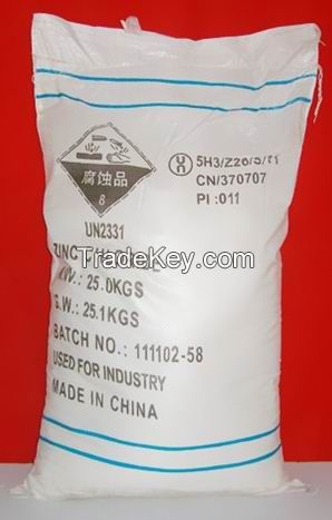 Zinc Chloride 98% Battery Grade With Competitive Price