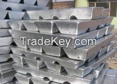 zinc ingot purity99.95- 99.995% factory price