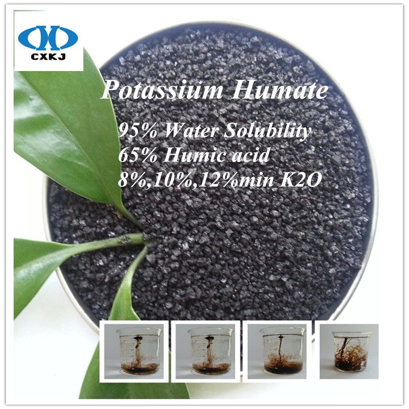 Supply Potassium Humate, Super Potassium Humate, 100% Water Soluble Potassium Humate Organic Fertilizer