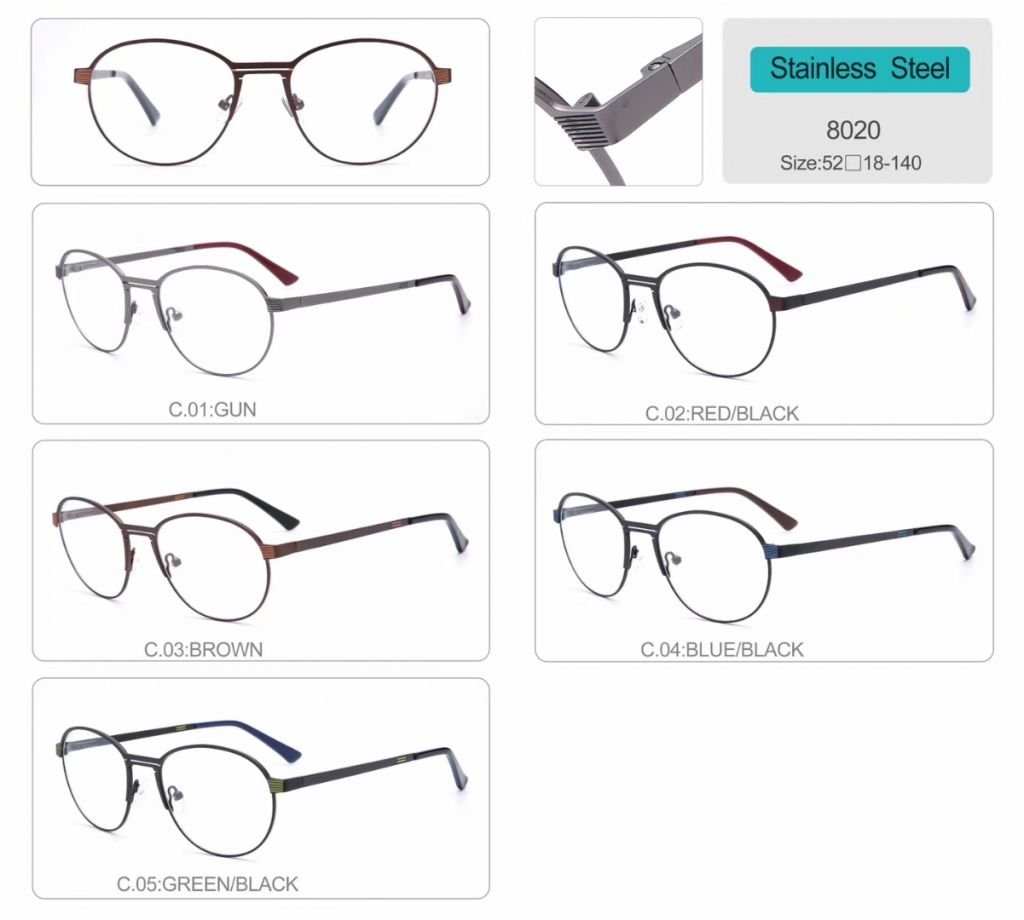 metal eyeglasses frame