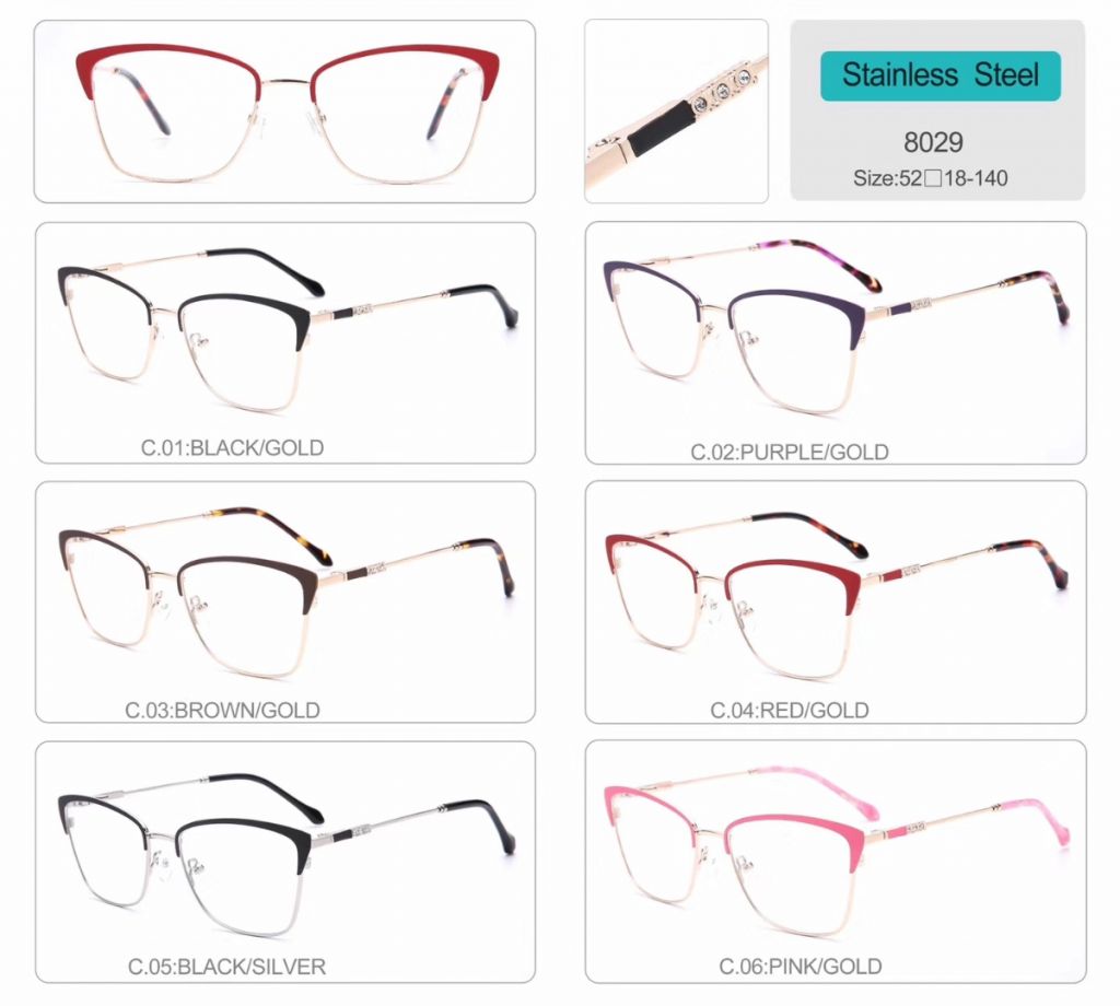 metal optical frames high quality for lady