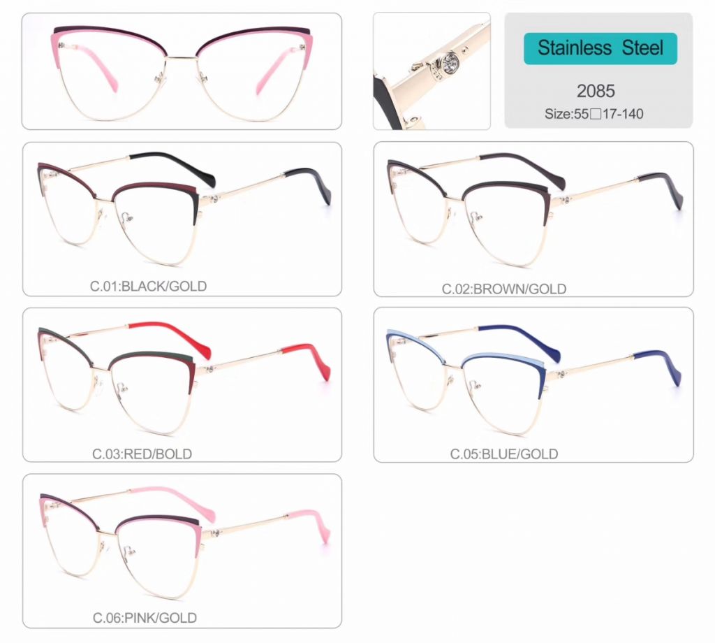 wholesale metal optical frames for lady high quality 2085