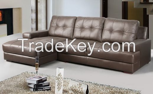 genuine leather corner sofa