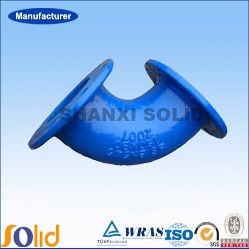 Ductile iron pipe fitting /double flange bend /epoxy coated or FBE coated
