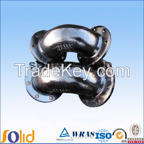 ductile iron double flange pipe fitting