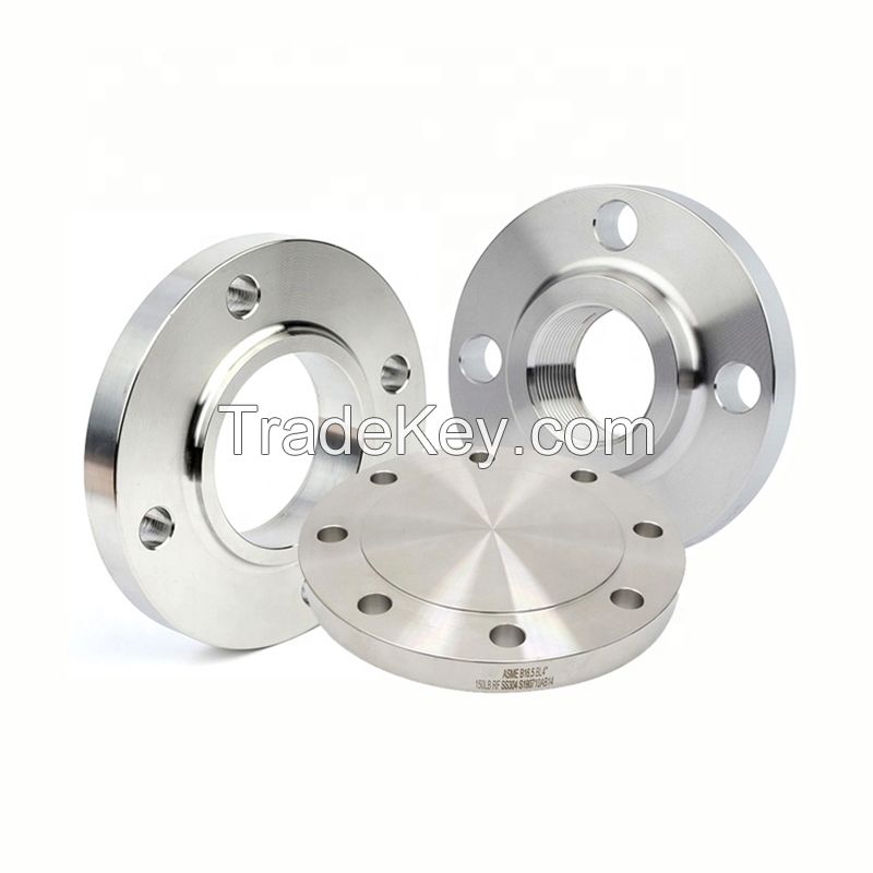 Customized Professional DIN JIS Standard Forged Stainless Steel 304 Pipe Flange Manufacture