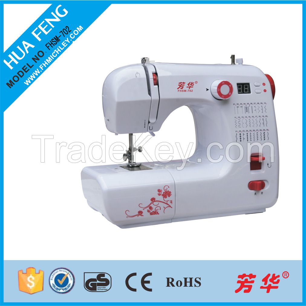 30 stitch multi-function computerized household sewing machine FHSM-702 with all-purpose presser foot