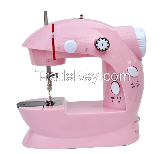 CE/CB/ROHS approval hot sale pink mini sewing machine FHSM-202