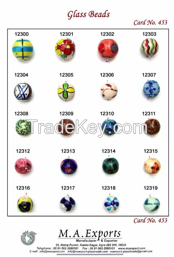 Colorful Round Ceramic beads