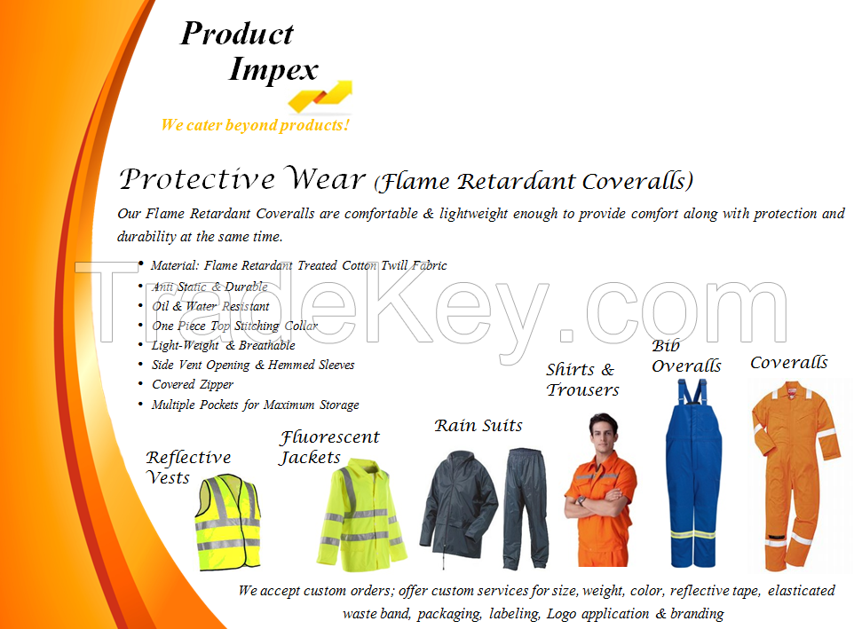 Protective Wear (Flame Retardant Coveralls)