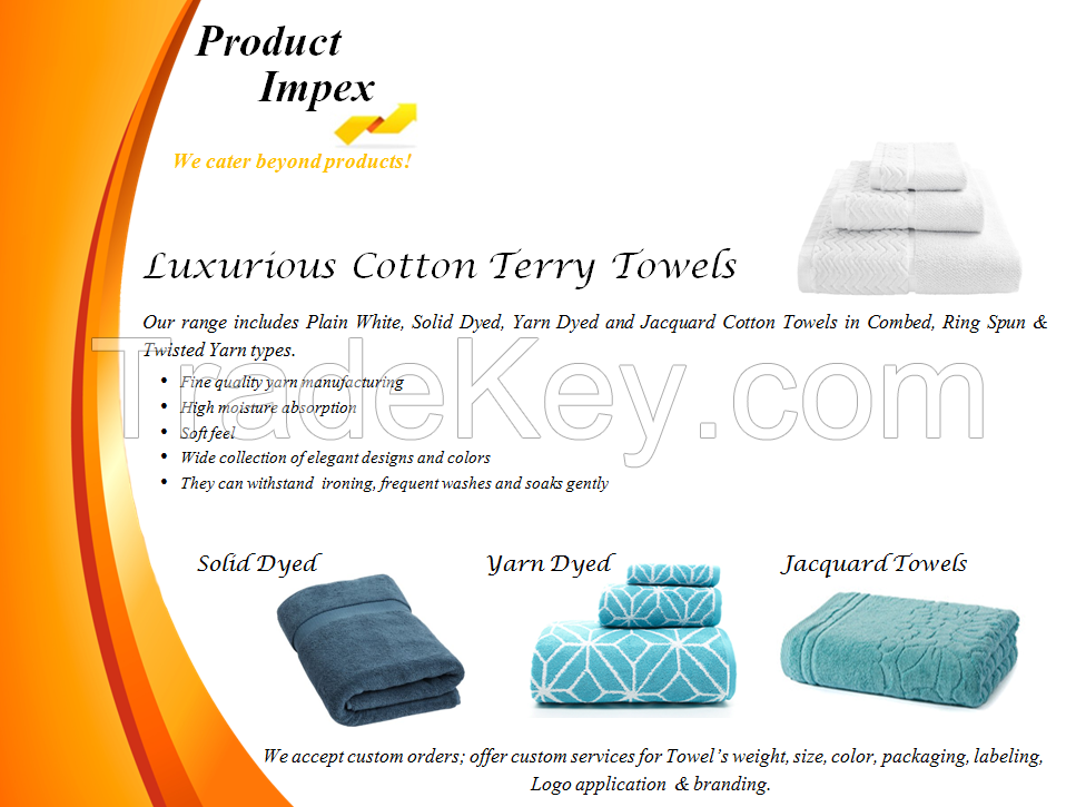 Luxurious Cotton Terry Towels