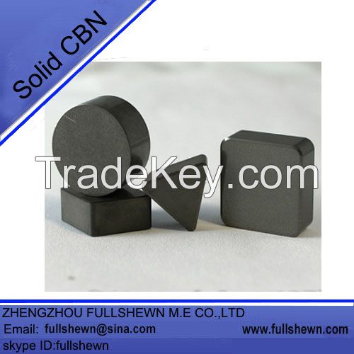 Solid CBN Cutting Tools, Solid CBN inserts for metalworking