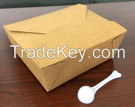 Kraft carryout box