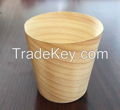 2#Cake Baking Wooden Cup Mold Pan Muffin Chiffon Cake Natural Pinewood fingle food snack cup