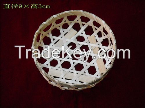 Event disposable bamboo woven baskets for bread cake flowers