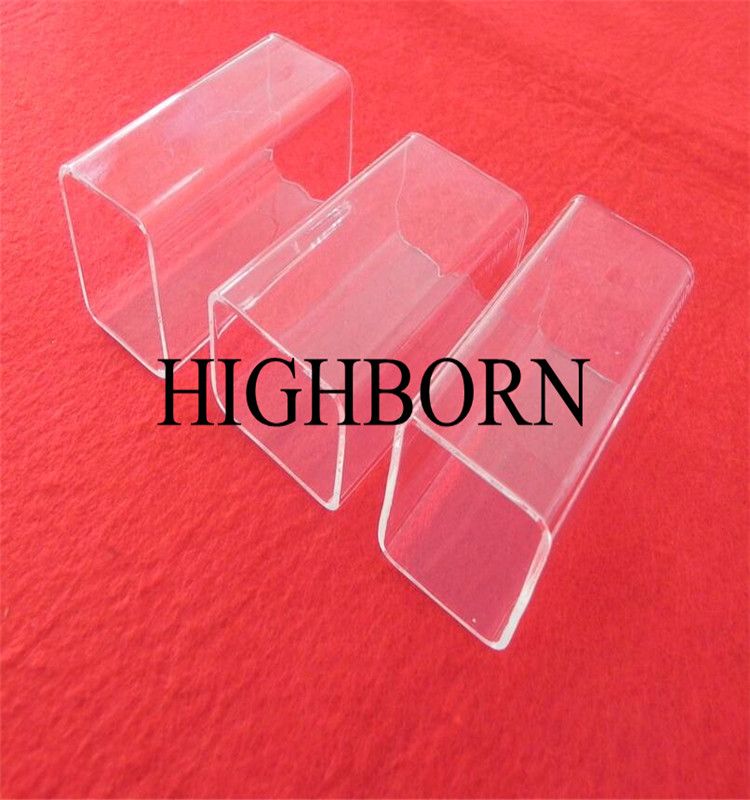 Polishing square clear silica quartz tube