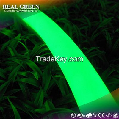 220V Neon Effect 2-wire Green LED Rope Light