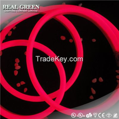 120V Neon Effect 2-wire Pink LED Rope Light