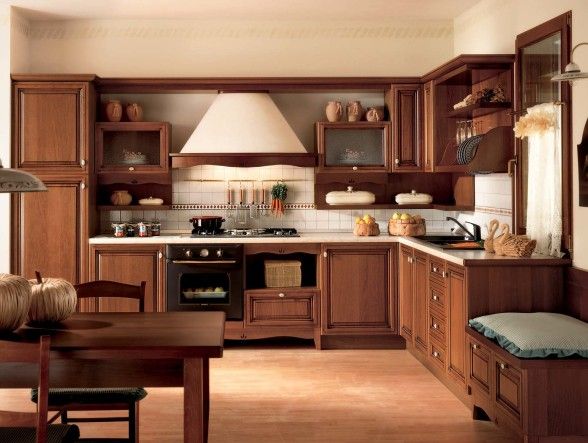 Sell wooded kitchen cabinets