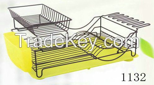 dish rack with plastic tray 1132