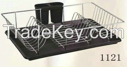 dish rack with plastic tray 1121