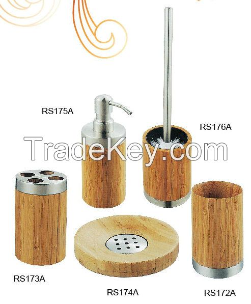 bathroom set with bamboo RS172A-176A