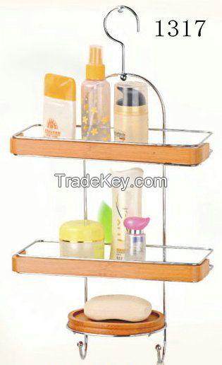 bathroom rack with bamboo 1317