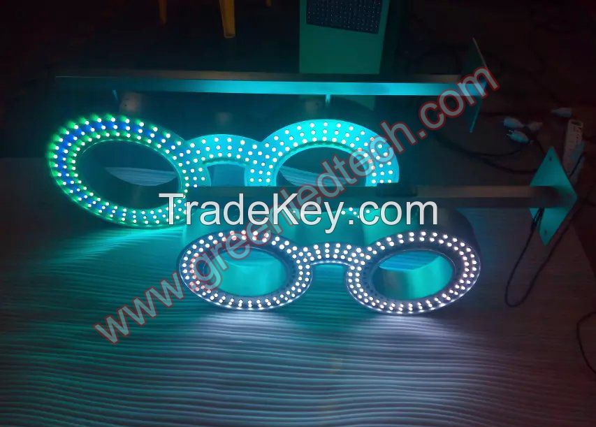 LED Optic Sign Glasses Sign