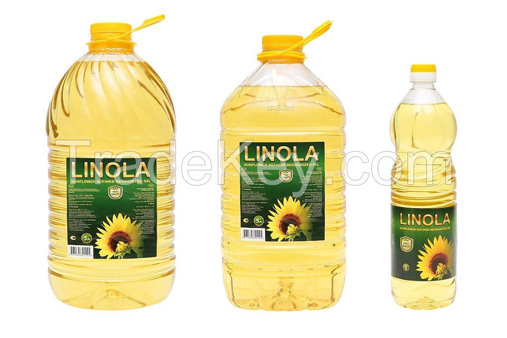 Refined sunflower oil in pet bottles 3L