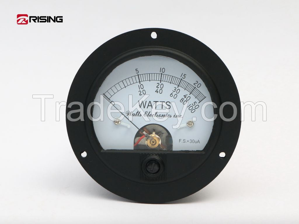 90mm Round Analog Panel Meter, wattmeter, 30uA