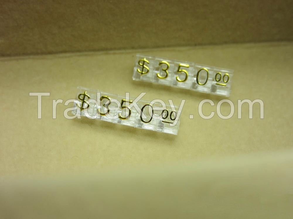 Clear Price Tags Price Cubes for Jewellery Displays