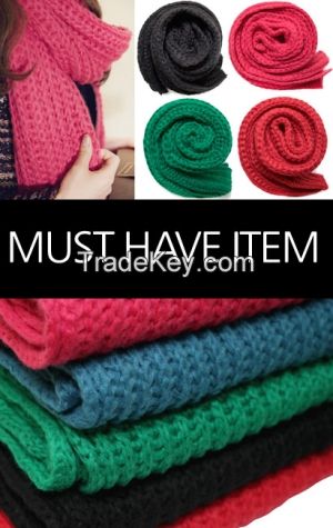 Women's Thick Winter Muffler Multi colors from korean fashion