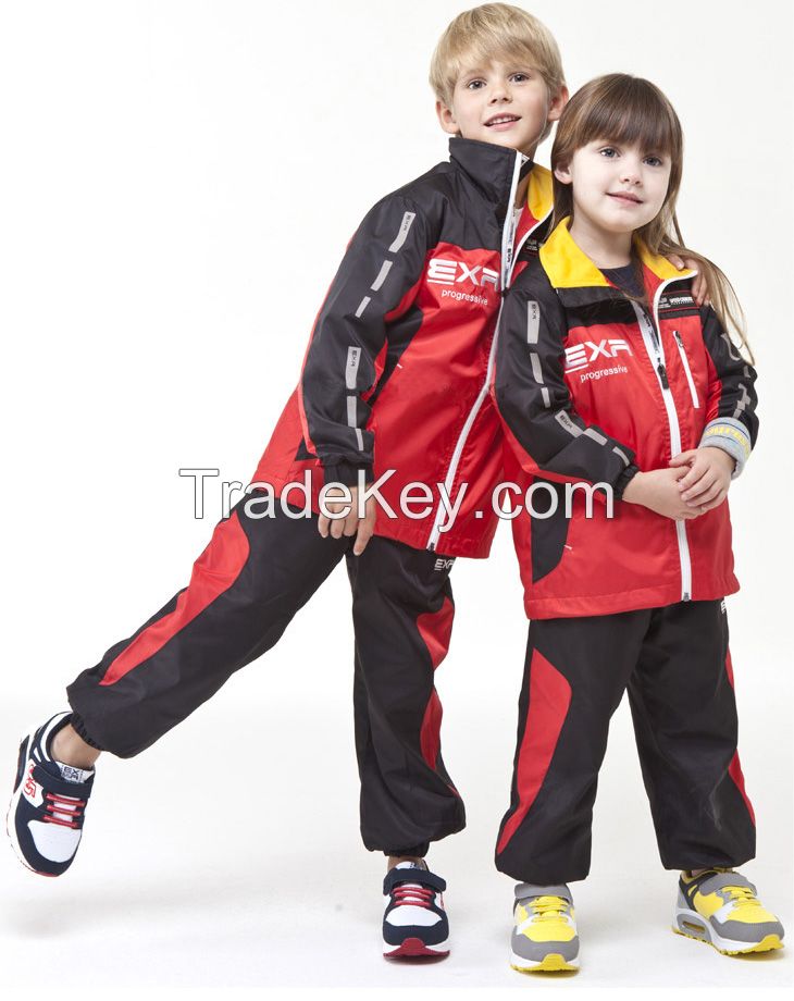 EXR Unisex Kids Top & Vest &Down 3 PCS SET Kids Training Wear