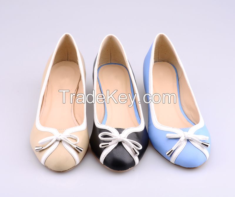 women flats elegant style with bowknot