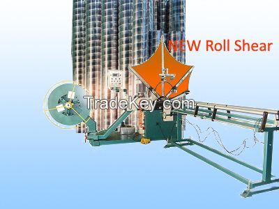 Roll shear spiral duct machine