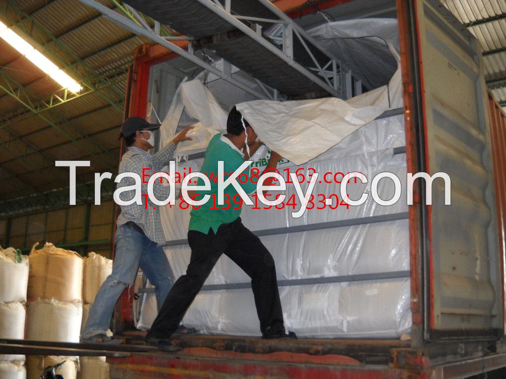 Sell PP woven dry bulk container liner bag for soybean