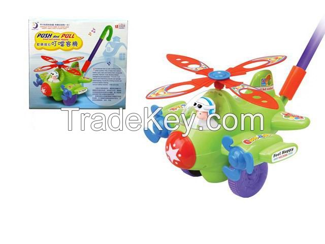 Push pull toys doraemon plane plastic toys